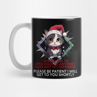 Sarcastic Christmas Cat Mug